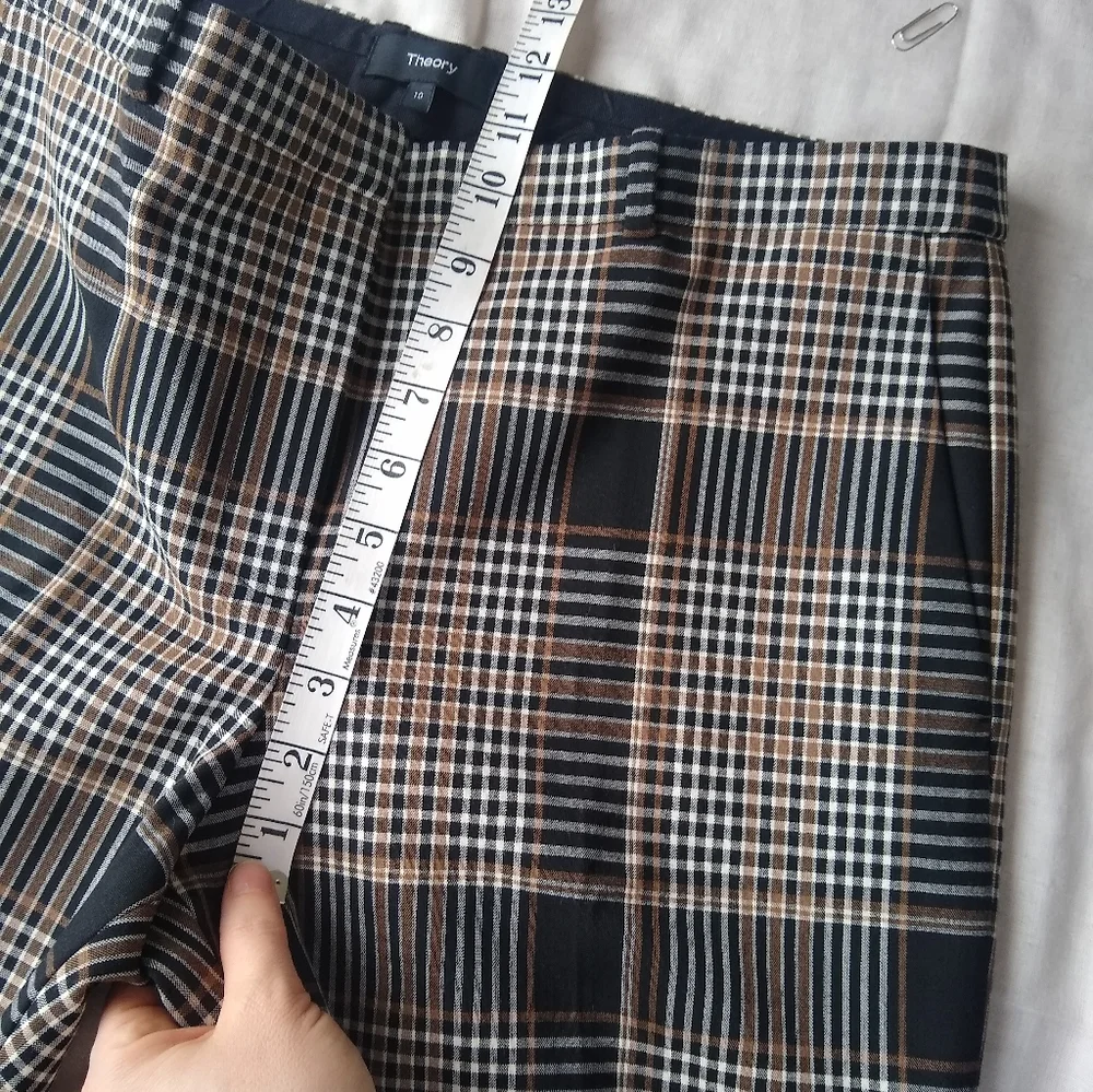 Theory plaid trousers - Picture 6 of 9